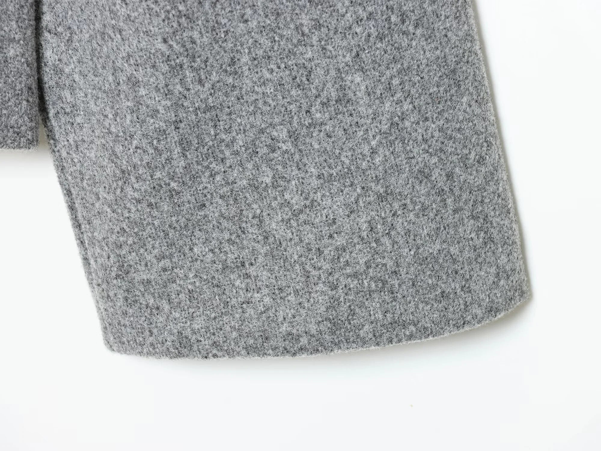 2025 Winter New Women's Casual Fashionable Simple Versatile High-Neck Long-Sleeved Double-Breasted Loose Wool Coat