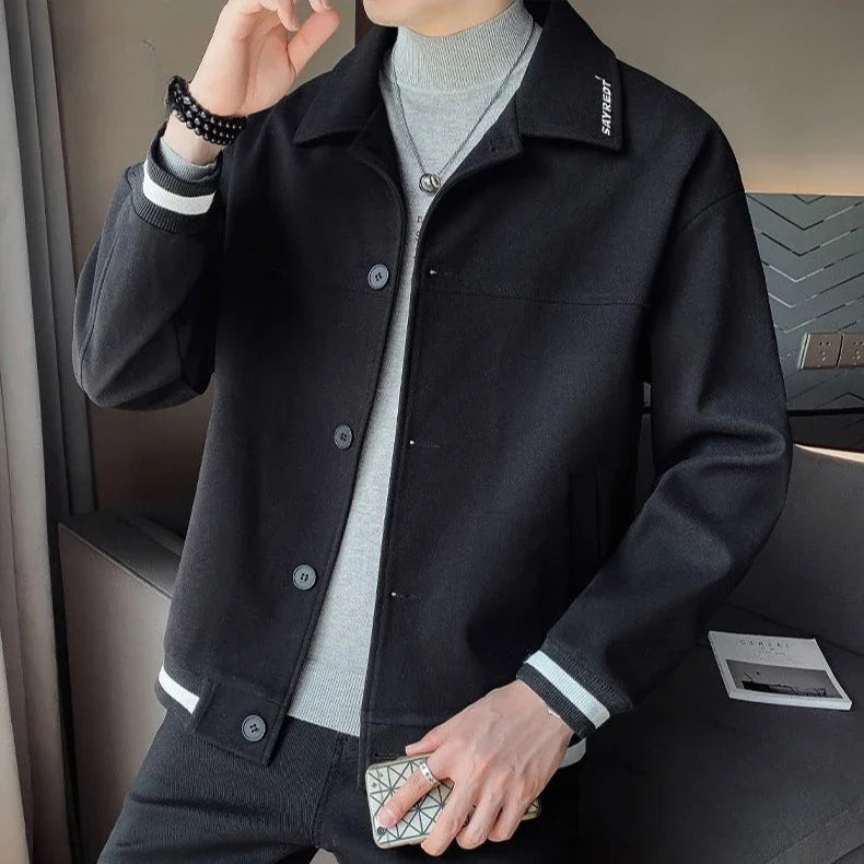 Men's Wool & Blends Jackets New In Male Coats Spring Autumn Original Brands Joker Stylish Fast Delvery Casual Cold Y2k Aesthetic