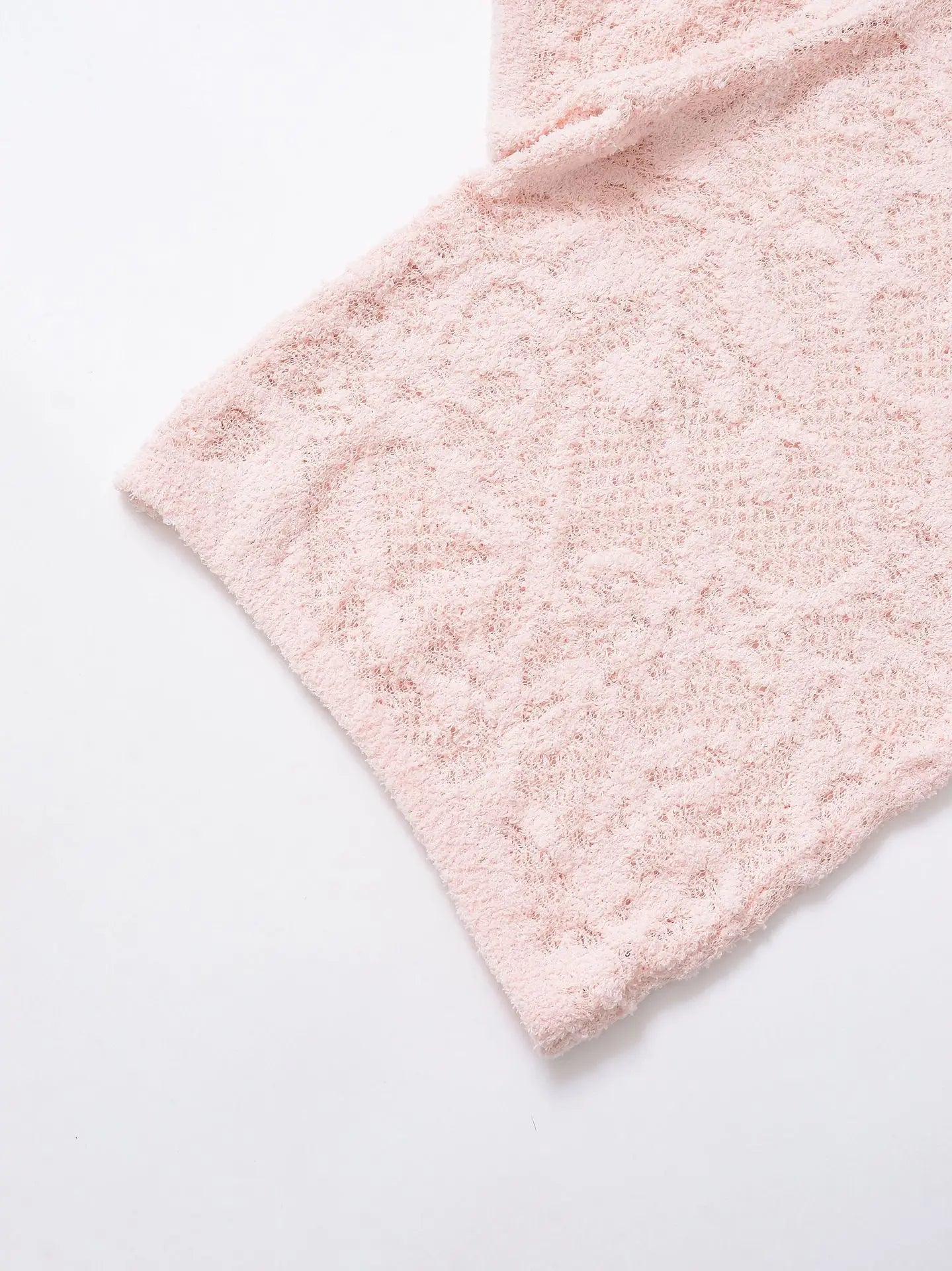 Women's clothing 2025 summer new style fashionable light-cooked style flower print texture knitted top