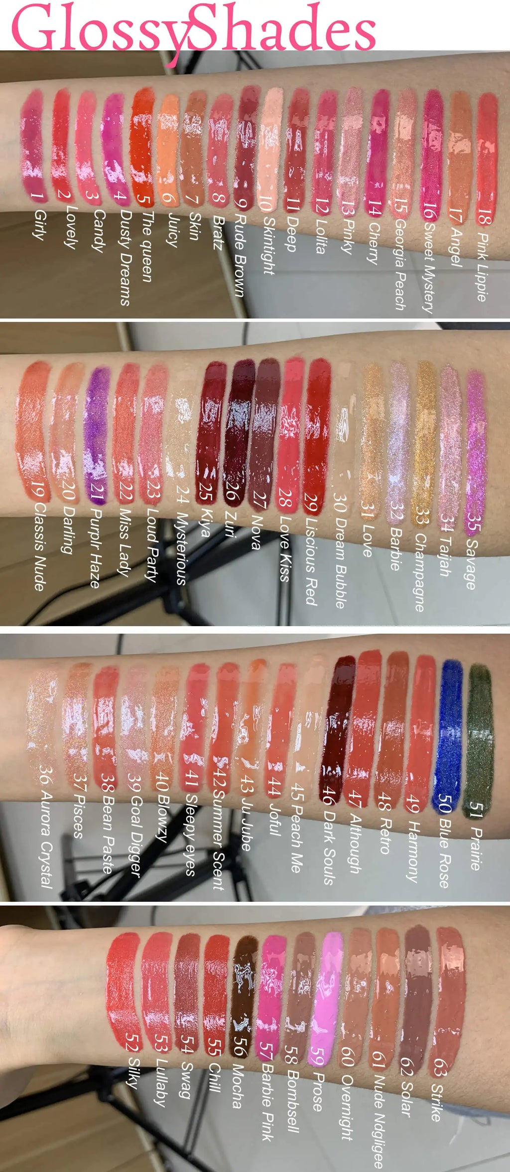 Wholesale Lip Gloss With Led Light And Mirror Private Label Lipstick Liquid Shiny Colors Lipgloss Your Own Brand Makeup Bulk