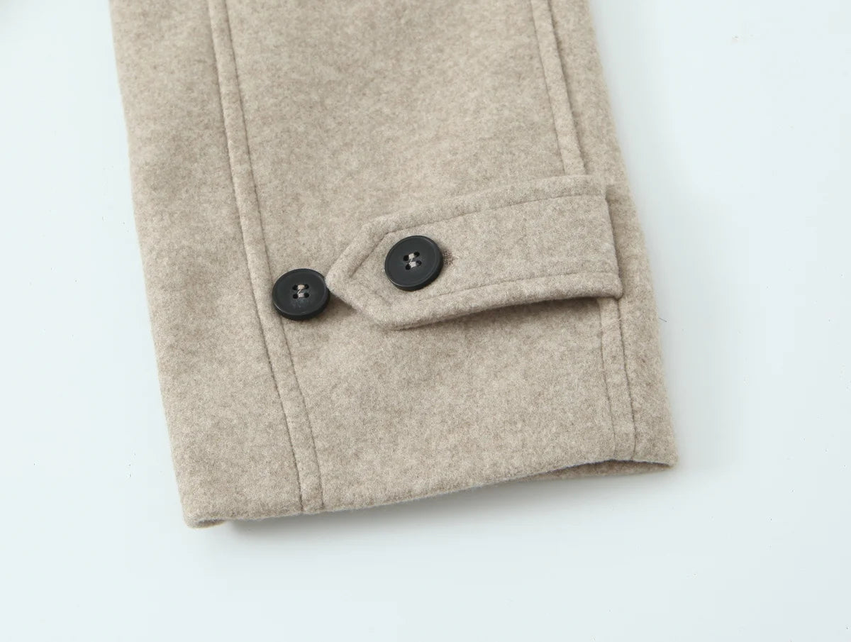 Women Winter Luxury Long Coats Solid Warm Soft Wool Long Coat Women High Street Loose Casual Double Breasted Overcoat 2025