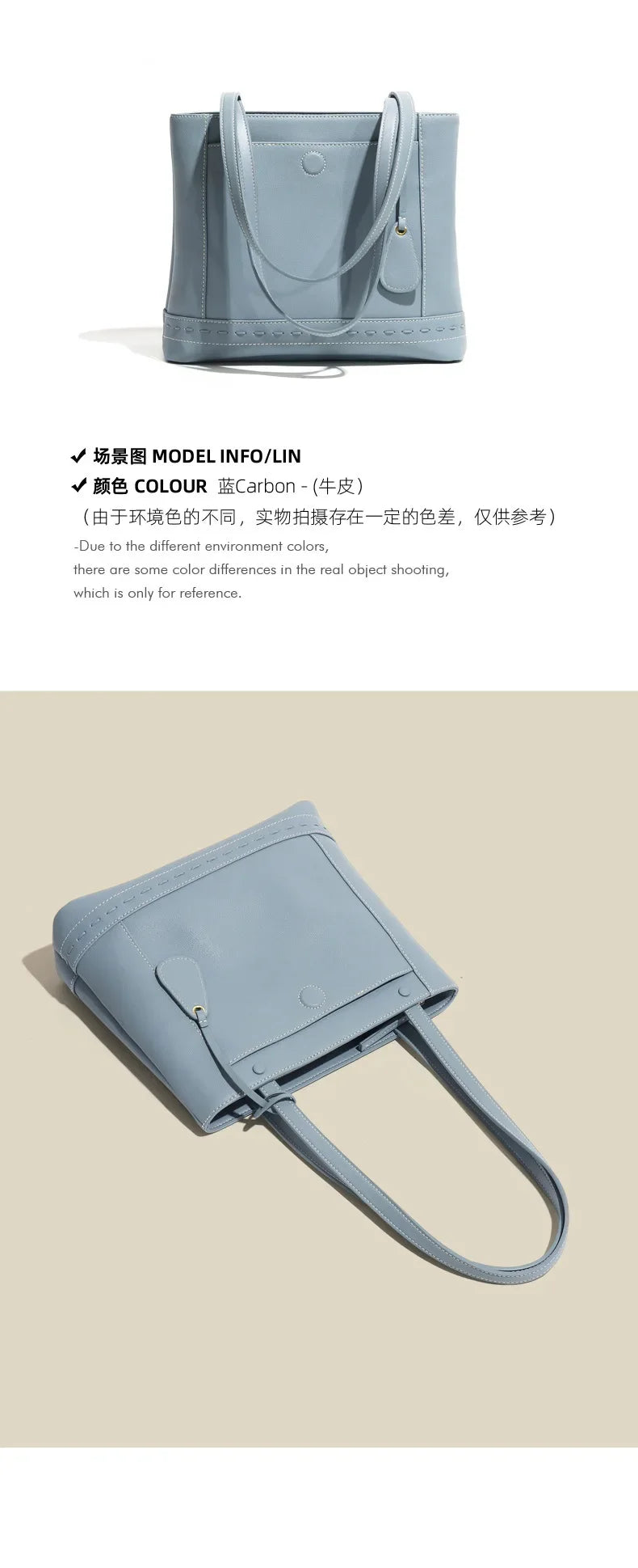 Women's Bag New Unique Design Genuine Leather Shoulder Tote Crossbody Bag Large Capacity