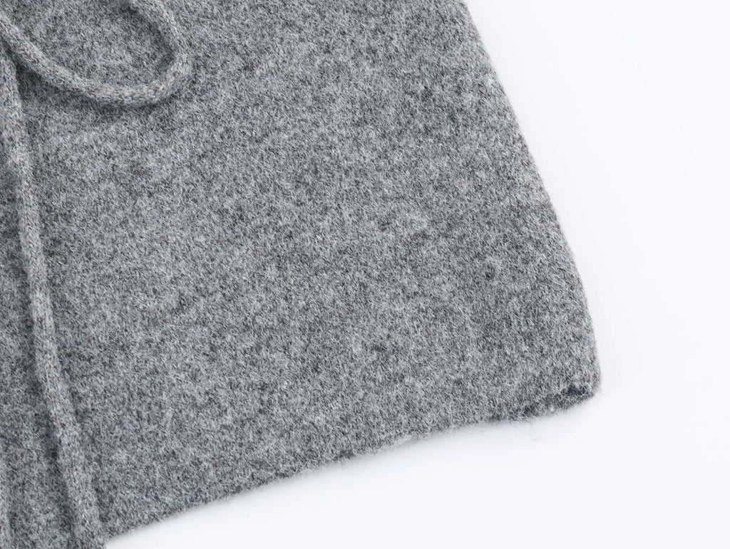 2025 Winter New Product Lazy Style Retro Kimono Style Knitted Open Sleeve Coat cardigan Coat for Women