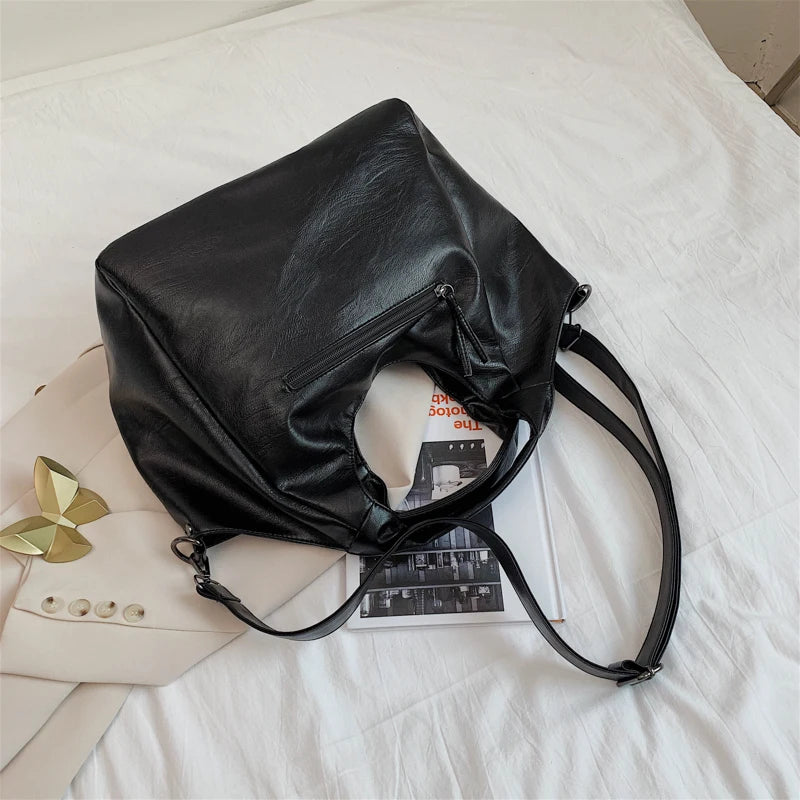 Fashion Women Handbags Female Large Shoulder Bags For Travel Weekend Shopping Feminine Bolsas Soft Leather White Messenger bag