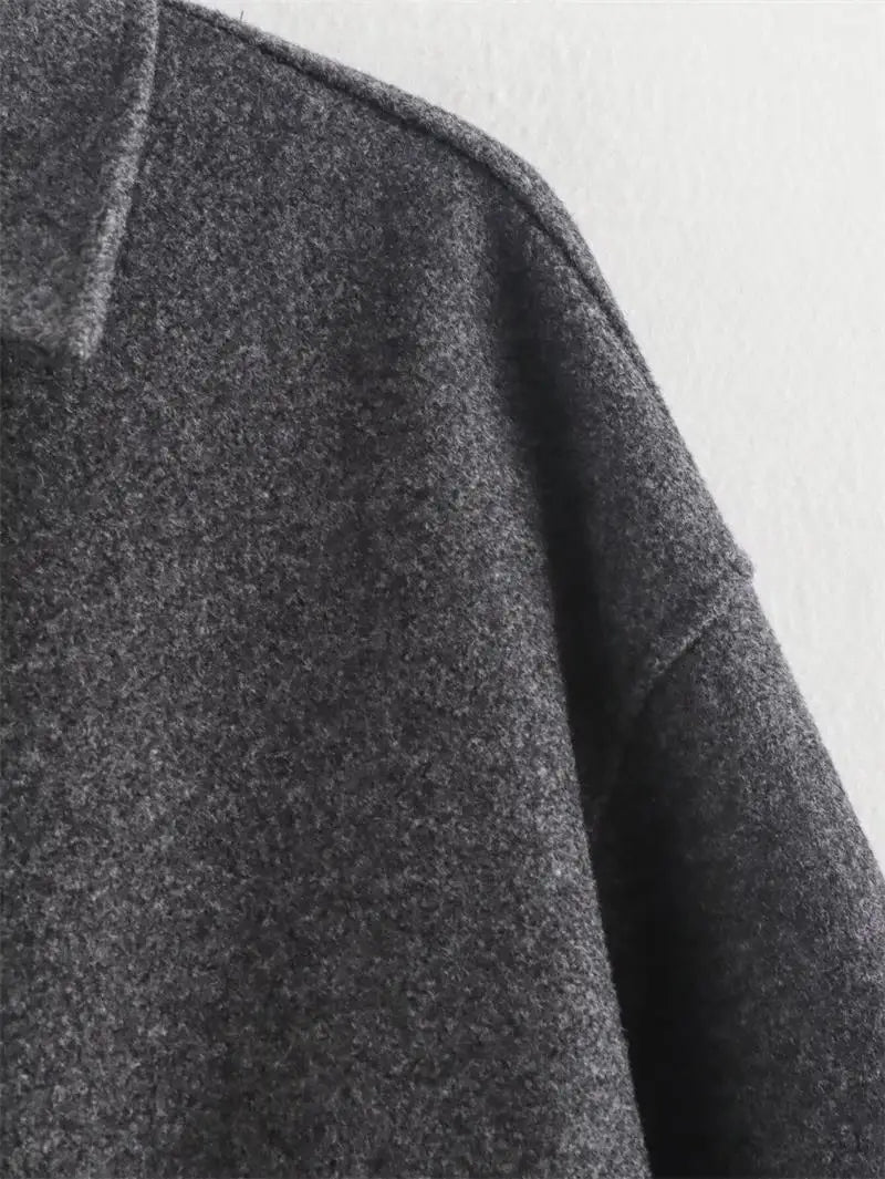 Autumn Jackets Women's 2025 New Coats Chic Loose Lapel Warm Street Women's Jackets Simple Casual Joker Youth Outerwear