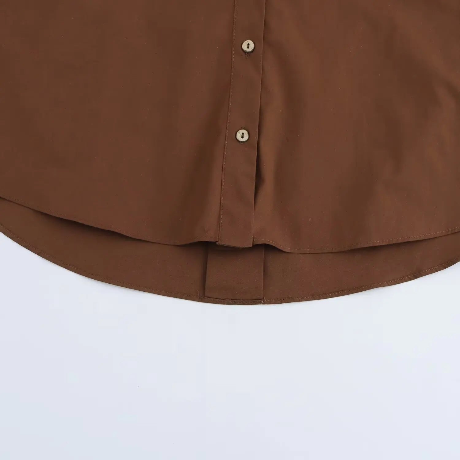 Women's Shirt Simple Wide Sleeve Comfortable Long Sleeve Collar Solid Color Temperament Spring New Style Shirt