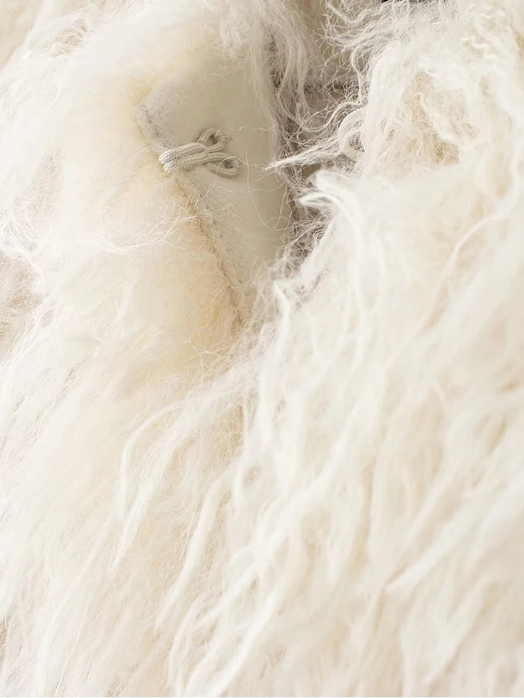 2024 New Autumn And Winter Women Warm Short Cotton Clothing Ladies Casual Faux Fur Coat Female Solid Color Fashionable Coat