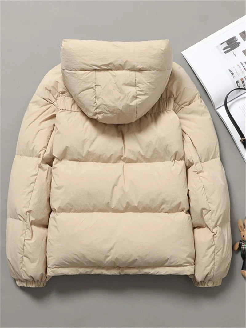 Women Jacket 2024 New Autumn Winter Parkas Female Down Cotton Coat Femme Casual Short Warm Basic Outerwear Ladies Tops Overcoat