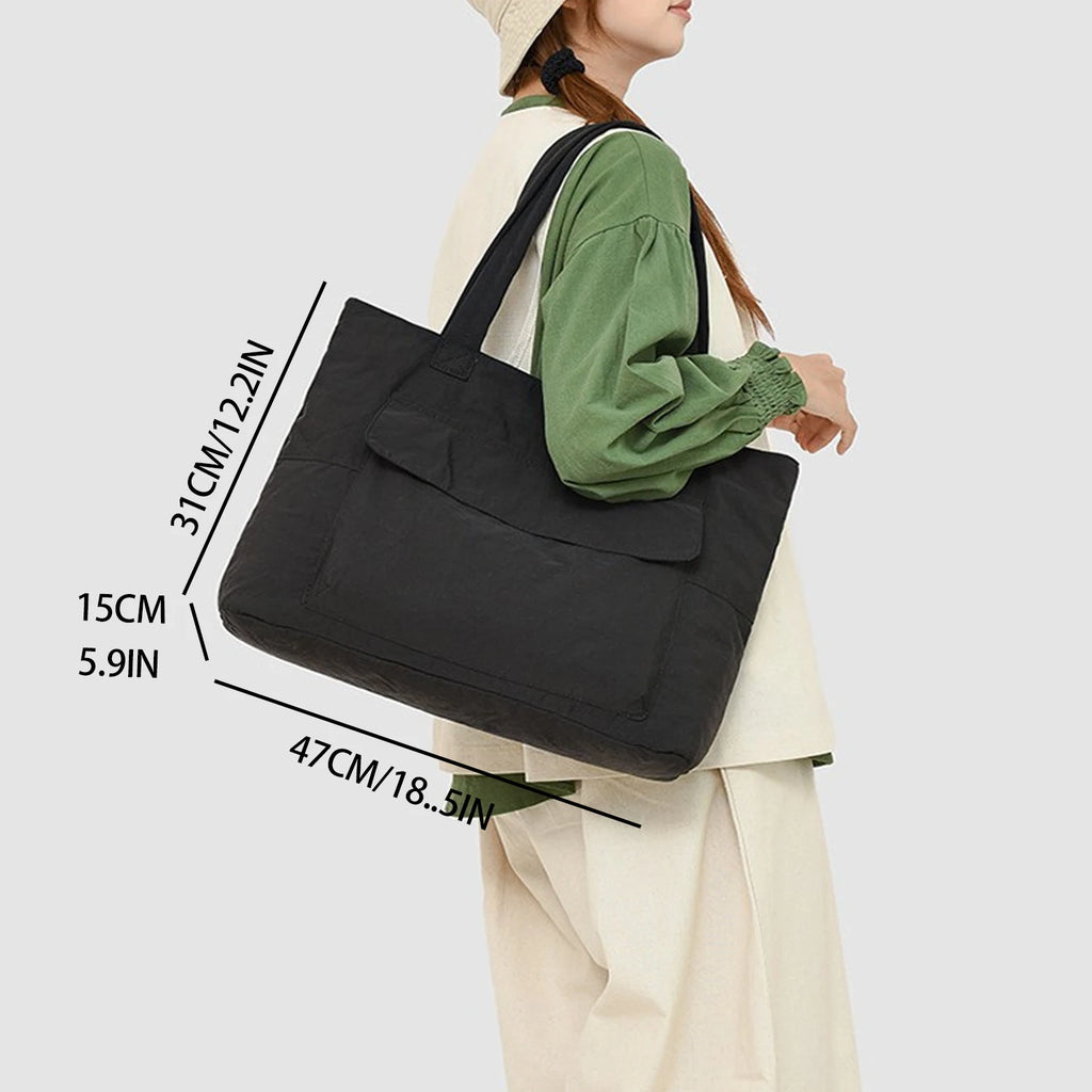 Women's Fashion Shoulder Bag Class Large Capacity Student Tote Bag New Canvas Commuter Handbag Carrying Bags cabas eco bag