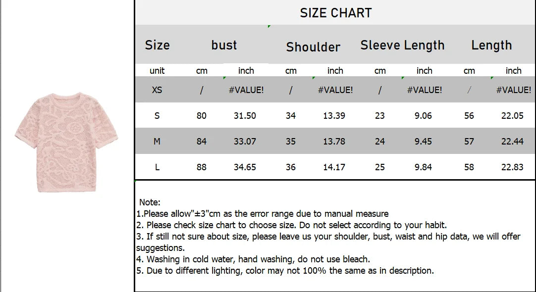 Women's clothing 2025 summer new style fashionable light-cooked style flower print texture knitted top