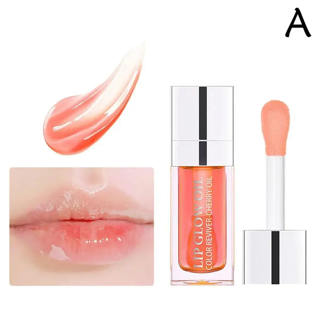 Lip Oil Gloss Lip Plumper Makeup Moisturizing NonSticky Sexy Water Glossy Glitter Primer Tint Lip Balm Care Cosmetics