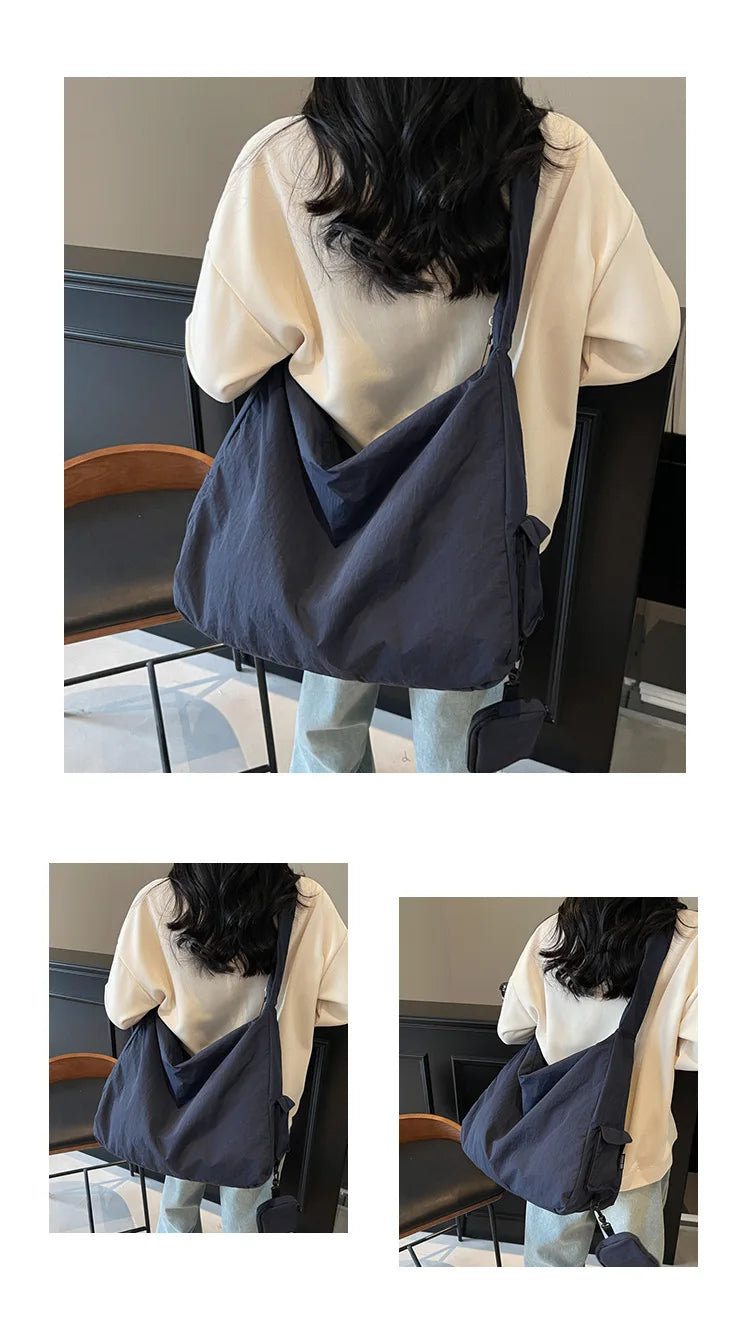 Women's Handbag Large Women Shoulder Shopper Bag Canvas Luxury Designer Cloth Tote Bags for Woman 2025 Trend Brands Big Female