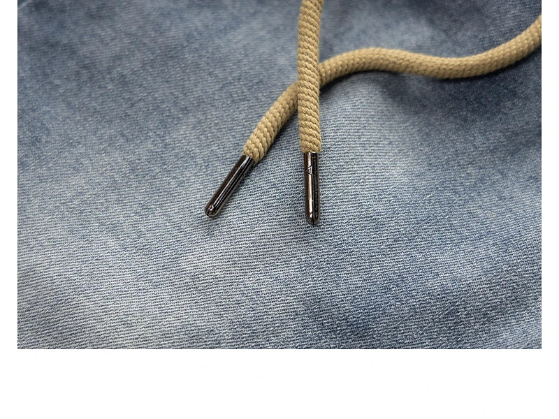 Classic Washed Blue Denim Jeans for Men American Minimalist Loose Tapered Pants Versatile for Outdoor Wear Elastic Waistband