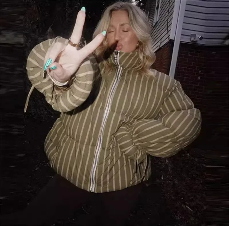 Women's Coat  New Loose and Comfortable Padded Jacket Fashionable Casual Cotton Coat for Autumn and Winter