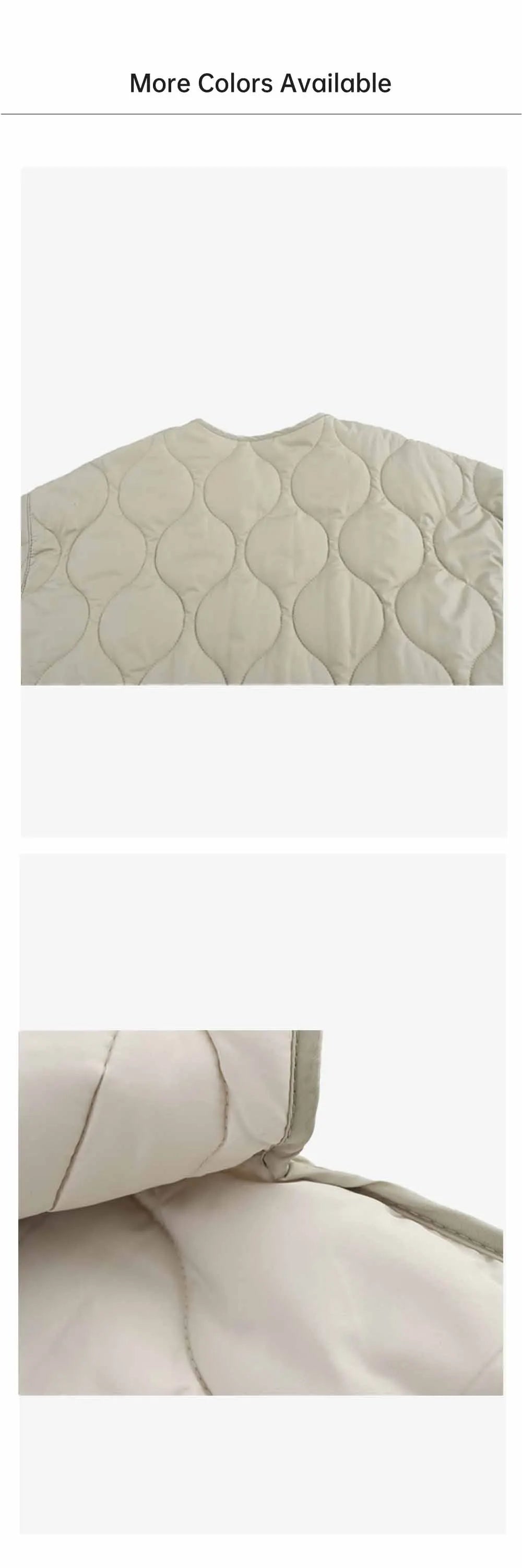 Autumn/Winter New Product Fashion Casual Women's Round Neck Curled Edge Long Sleeve Zipper Cotton Jacket Coat