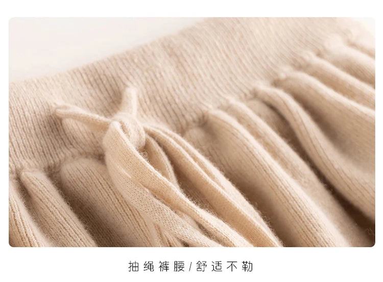 Cashmere Skirt Knitted Skirt Half Skirt, Double Pocket A-Line Skirt Skirts Plus Size Women Long Elegant Dress Women Clothing