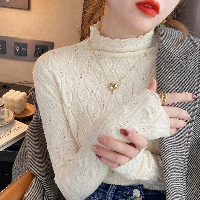 Cashmere Turtleneck Women Sweaters 2025 Autumn Winter Warm Pullover Slim Tops Knitted Sweater Jumper Soft Pull Female