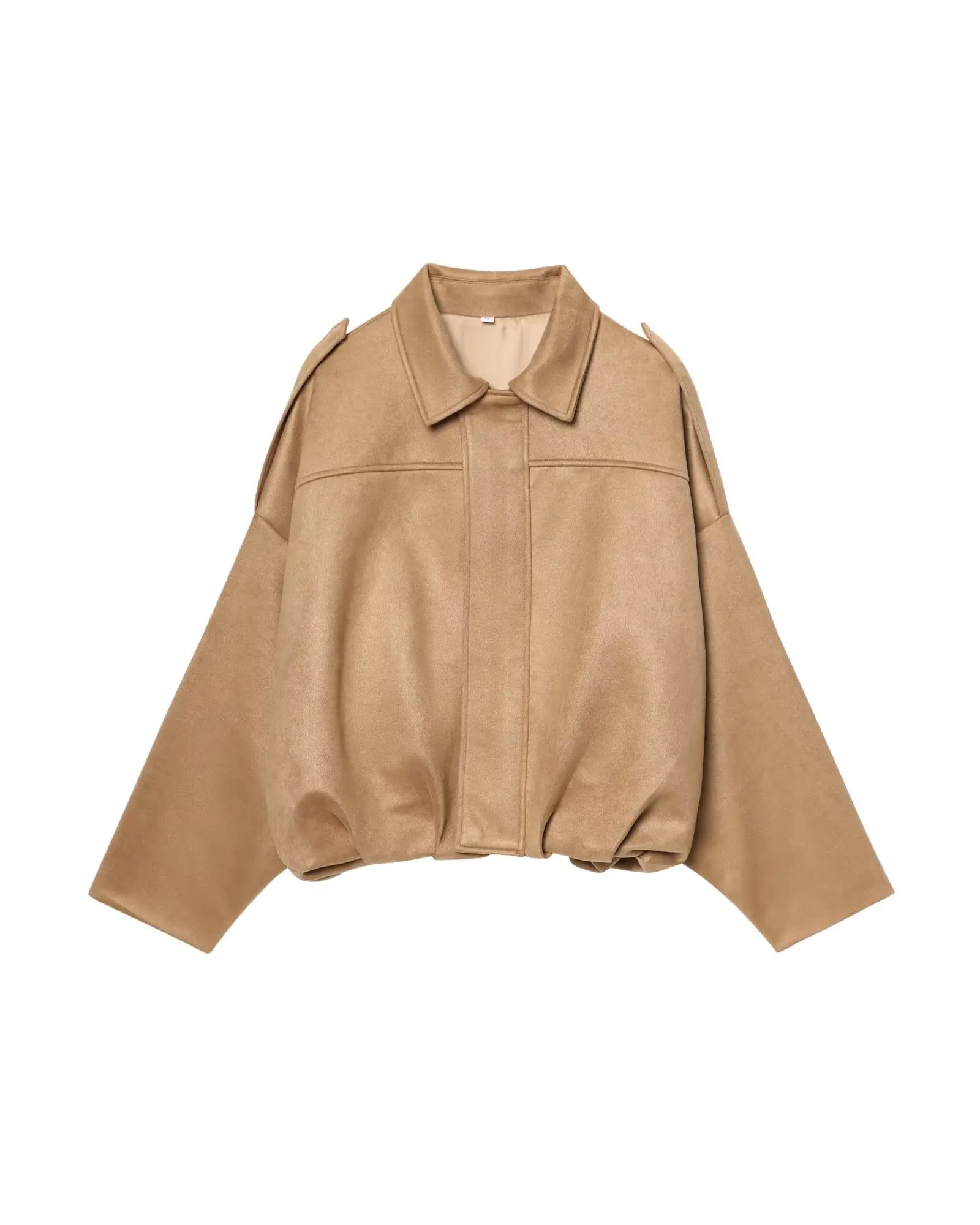 Women's Jacket 2025 New Multicolor Suede Textured Lapel Bomber Fall Vintage Fashion Women's Top