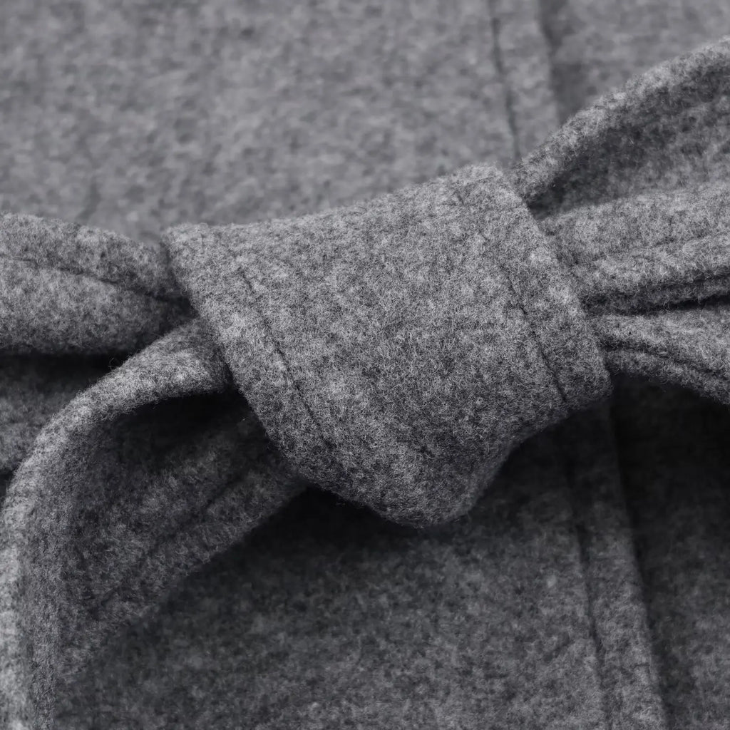 Women Wool Coat With Belt Autumn Winter Female Laple Long Sleeve Single-Breasted Outwear Coat Lady Loose Jackets