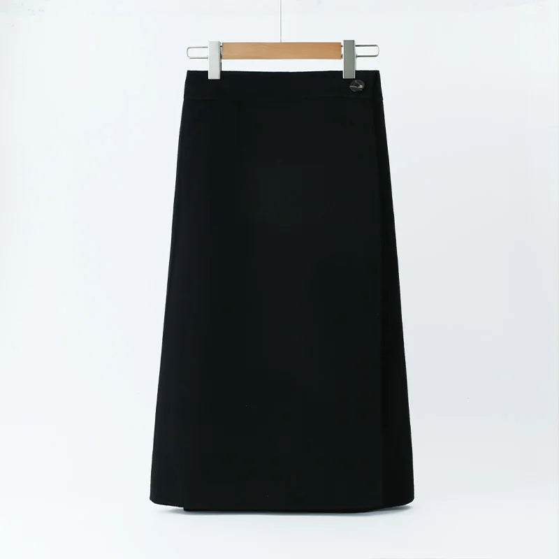 2025 Women's 100% Cashmere Thick Double sided Skirt Classic Multi functional Fashion Suitable for Business