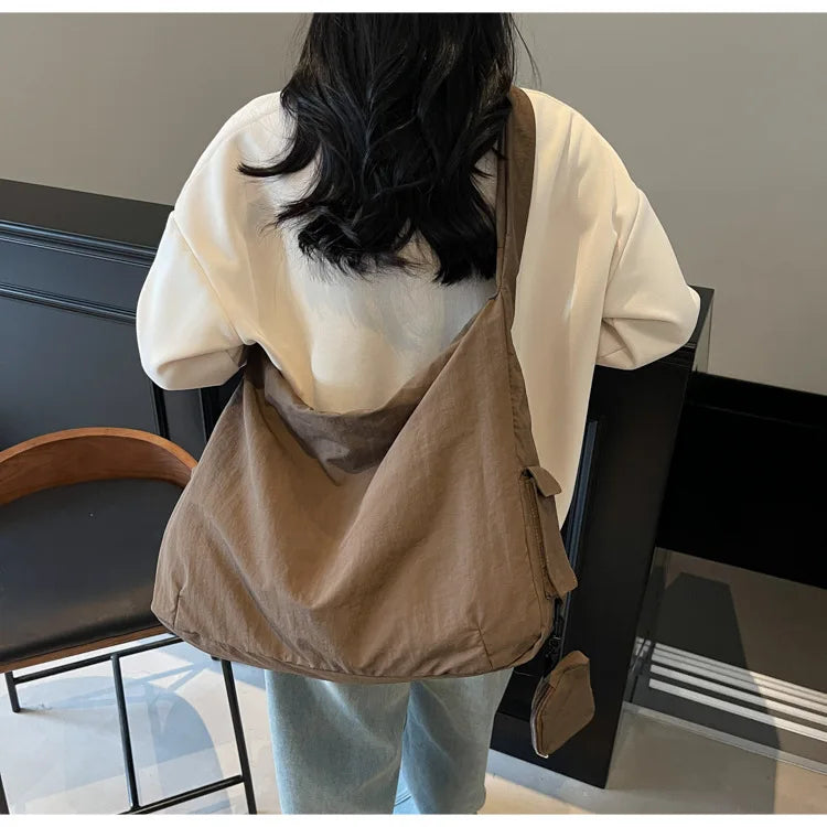 Women's Handbag Large Women Shoulder Shopper Bag Canvas Luxury Designer Cloth Tote Bags for Woman 2025 Trend Brands Big Female