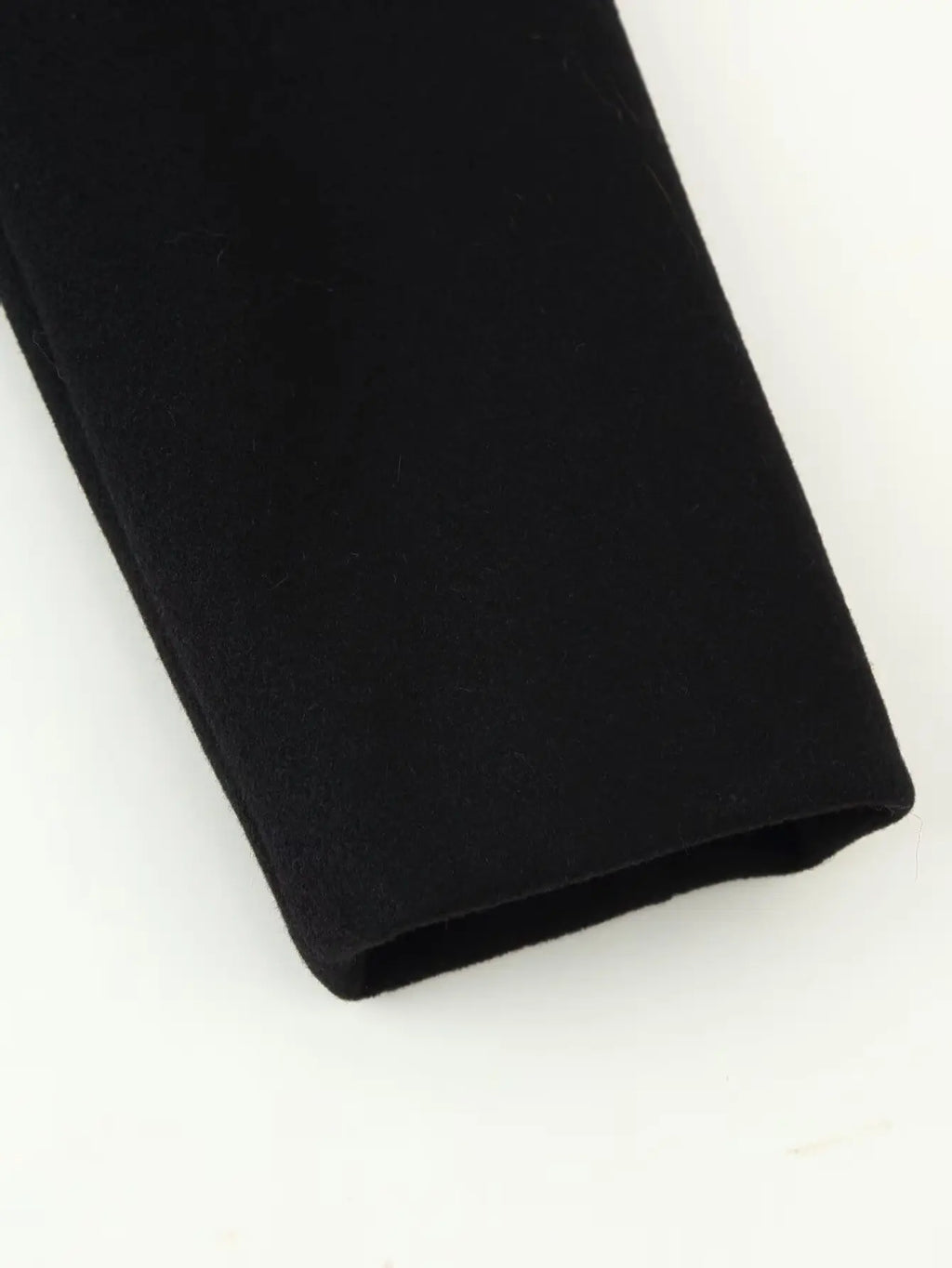 HH Women's Winter Fashion Coats Black Turn-Down Collar Long Sleeves Pockets Belt Decoration Female Elegant Slim Elegant Coat