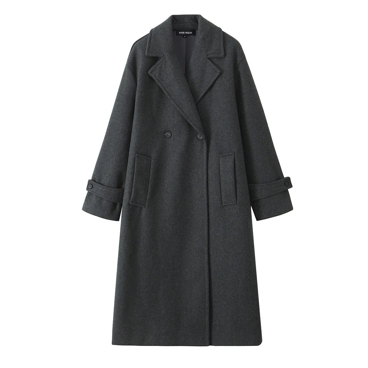European and American Women's Clothing, New, Soft Loose Lapel Long-sleeved Coat and Coat