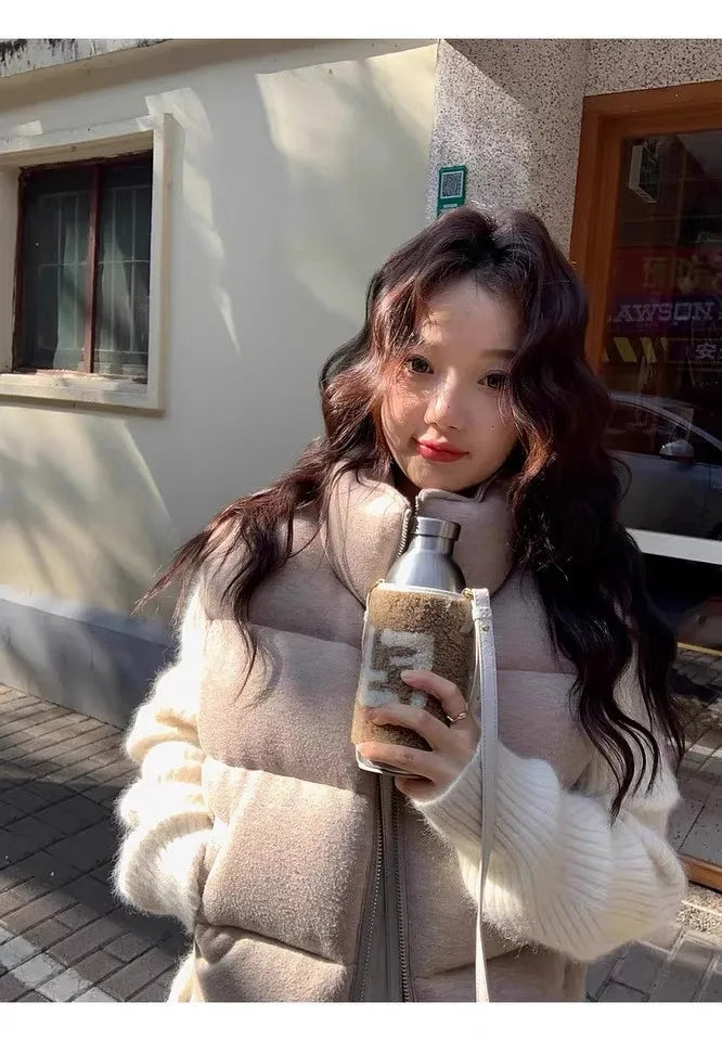 100% Cashmere sweater for women's autumn and winter loose and soft sweater wool knitted sweater round neck base layer