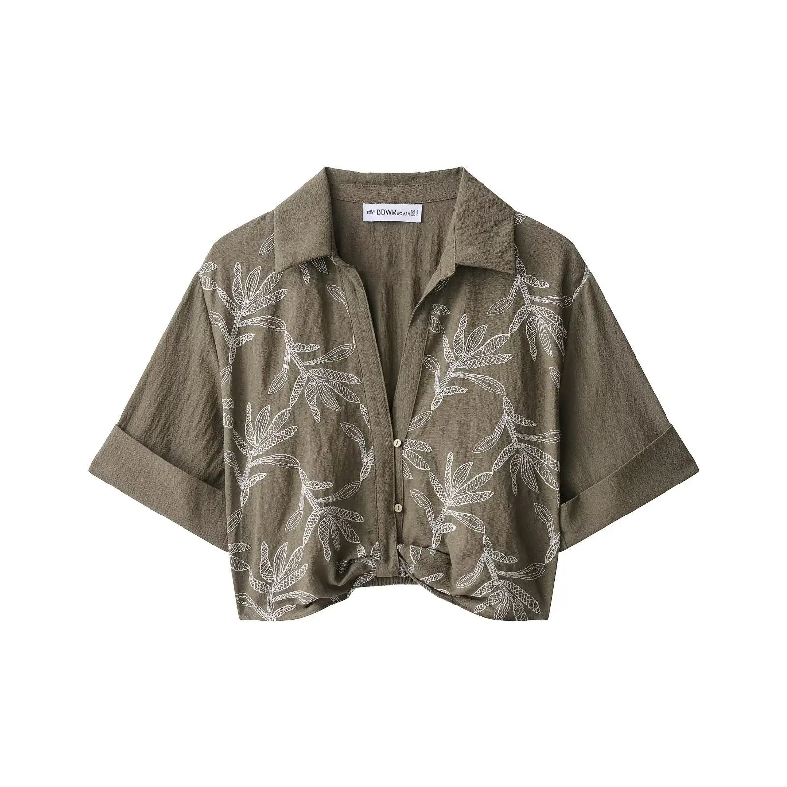 2025 Fashion Elegant Woman Embroidery Short Skirts Sets Women Leisure 2 Piece New Summer Lapel Short Tops +Skirts Two Piece