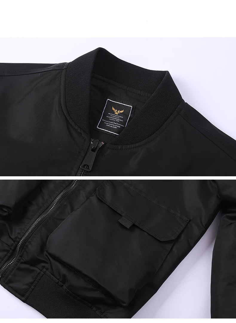 Cargo Jacket Man Autumn Winter Warm Fashion Vintage Male Coat High Street Trend All Match Streetwear Locomotive Cotton Clothing