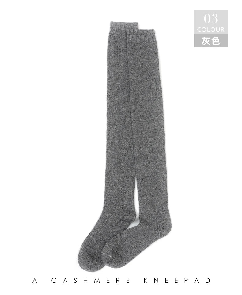 100% Cashmere Women Stockings New Fashion Autumn Casual Solid Color Warm Socks For Woman Soft Winter Knee High Socks Long