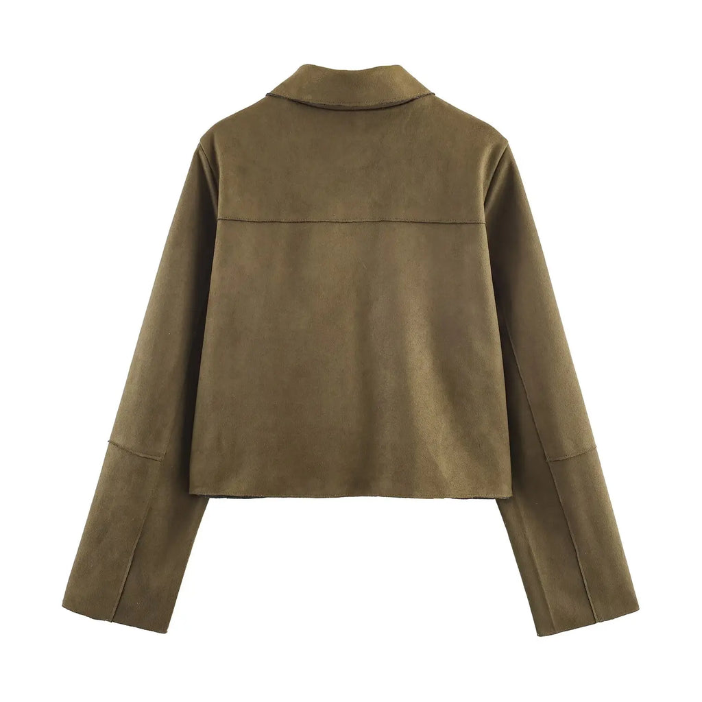 Women's Jacket 2025 New Arrival Women's Casual Fashion Short Jacket Single-Breasted Design