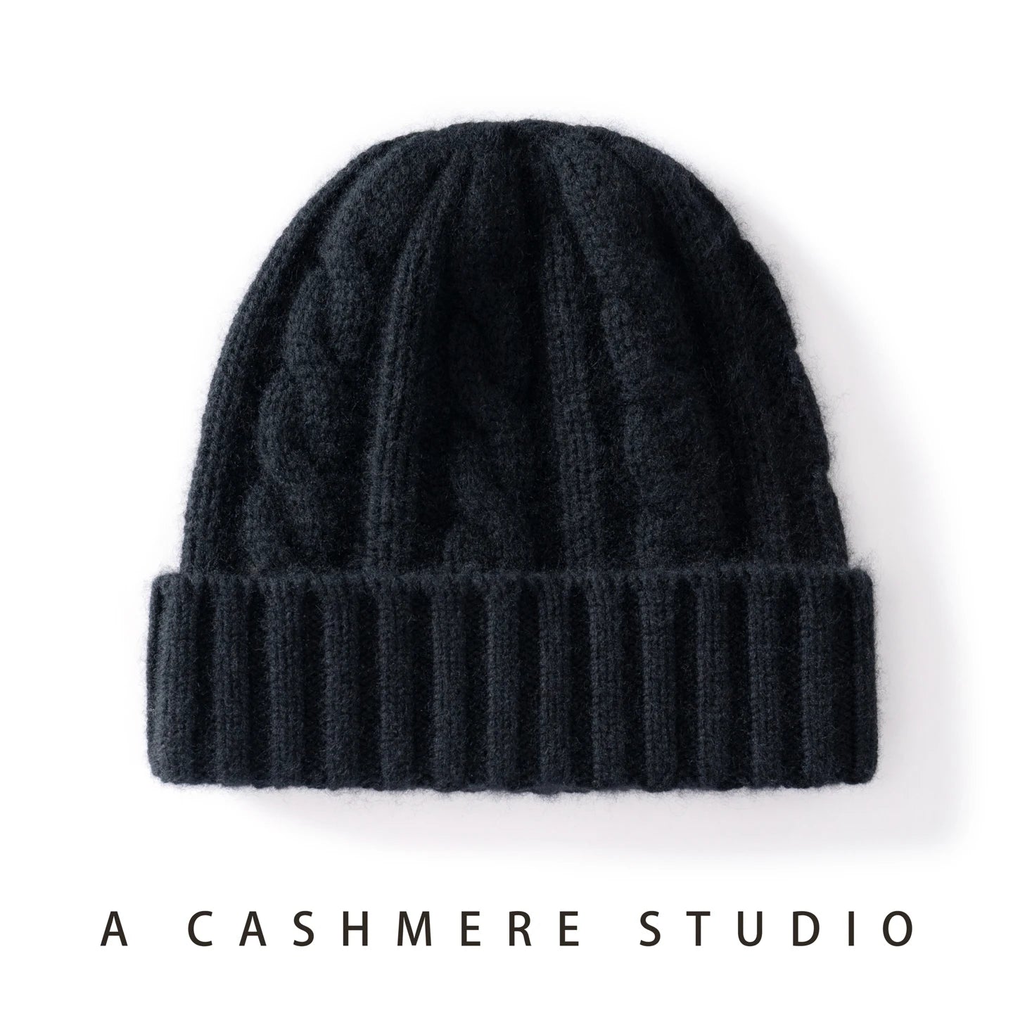 Cashmere Hat For Women/Men Winter New Thickened Fashion Solid Twisted Knitted Beanies Hats Casual Unisex Outdoor Soft Warm Caps
