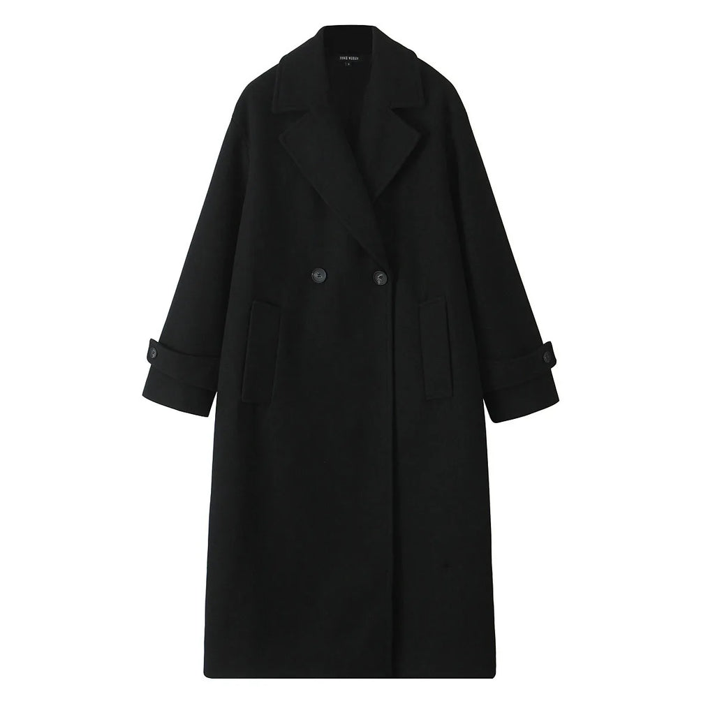 European and American Women's Clothing, New, Soft Loose Lapel Long-sleeved Coat and Coat