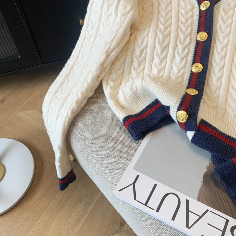 New 2024 Autumn Winter Cashmere Top Women V Neck Pullover Warm Knitwear Jumper Woman Clothes Twist Outwear Knited Tops Women