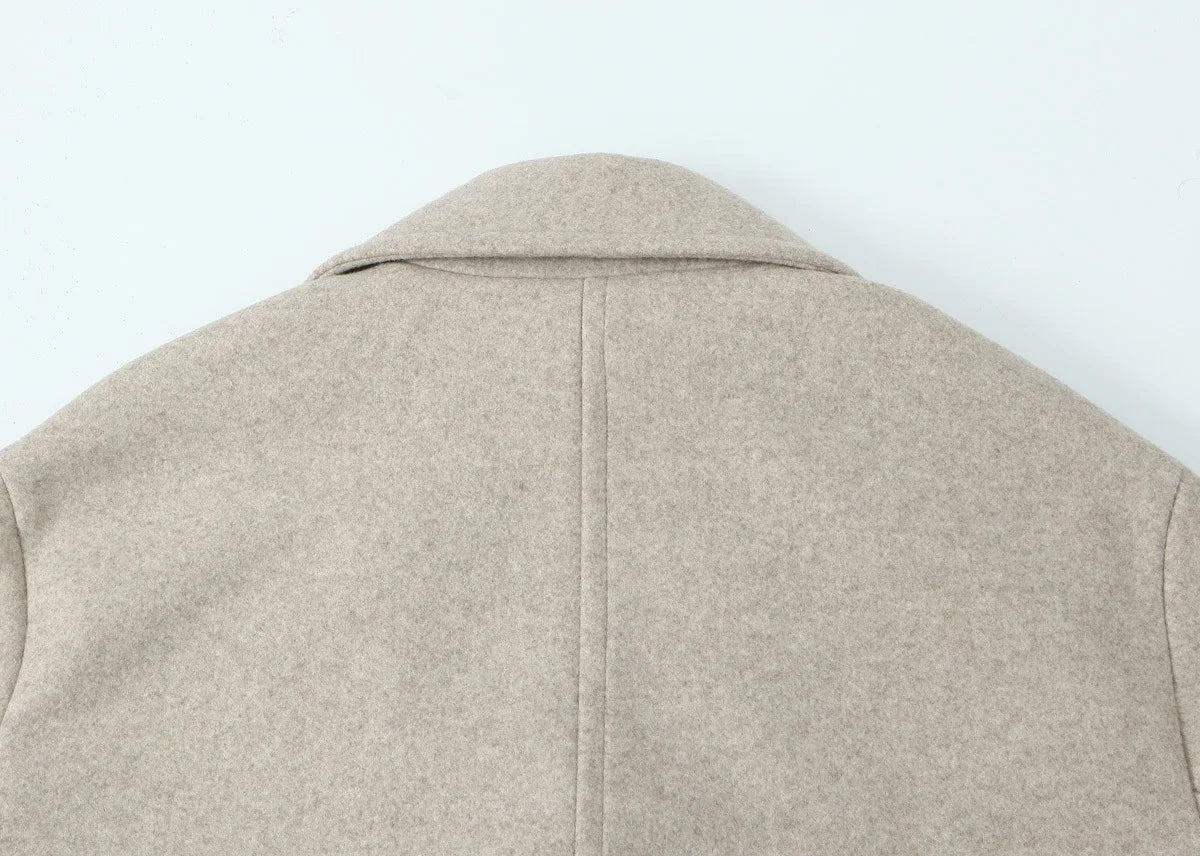 European and American Women's Clothing, New, Soft Loose Lapel Long-sleeved Coat and Coat