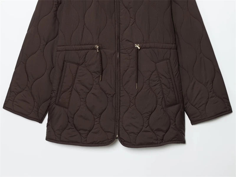 Women's Coat 2025 New Fashion Autumn and Winter Warm Hooded Parkas Quilted Coat for Women Casual Chic Ladies Coat