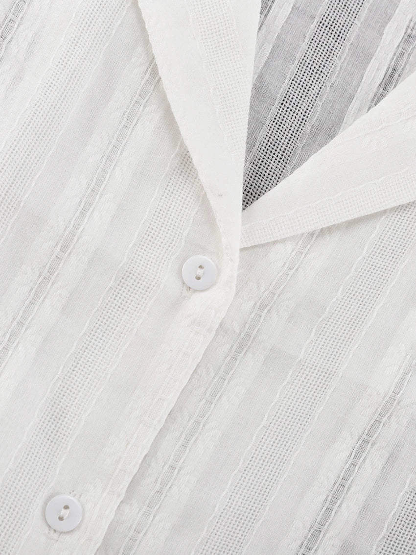 Marthaqiqiq Casual Women Nightgown 2 Piece Suit Long Sleeve Nightwear Turn-Down Collar Sleepwear Pants Loose Home Clothes Ladies