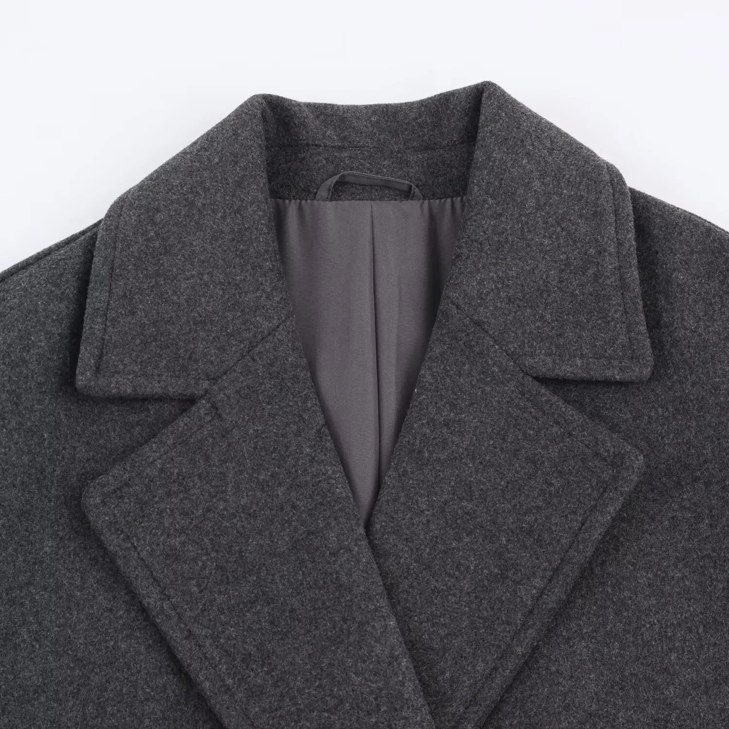 Women's Overcoat 2025 Autumn Winter New Fashion Laple Long Sleeves Double-Breasted Coat Female High Street Elegant New Coats