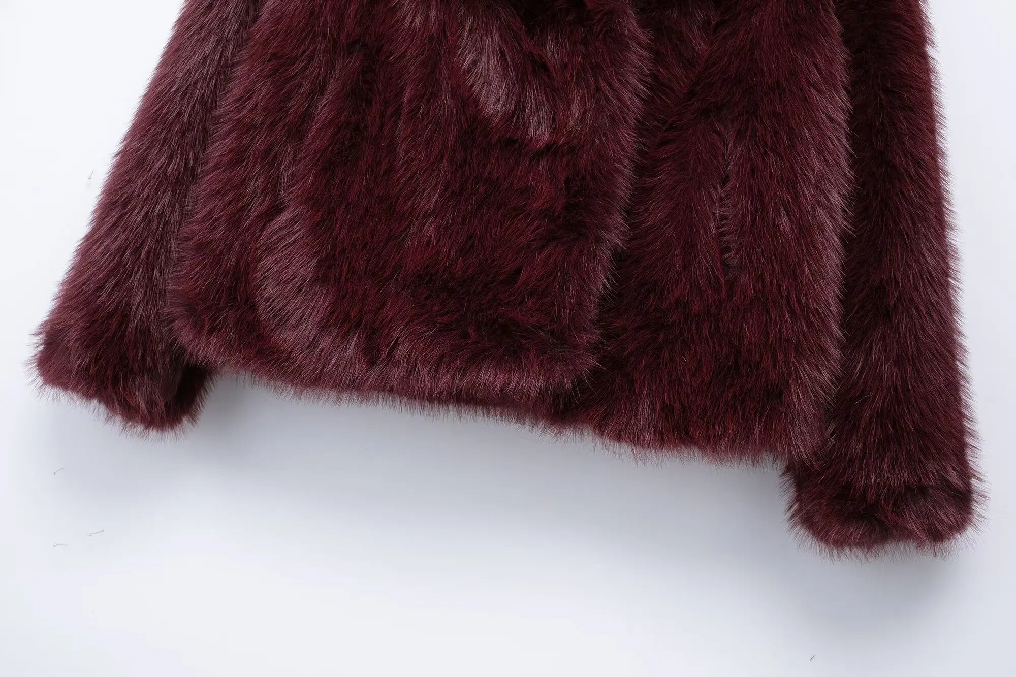 HH Winter Women Casual Faux Fur Lapel Jackets Fashion Solid Oversized Thick Coats Female Fuzzy Warm Long Sleeves Outerwear