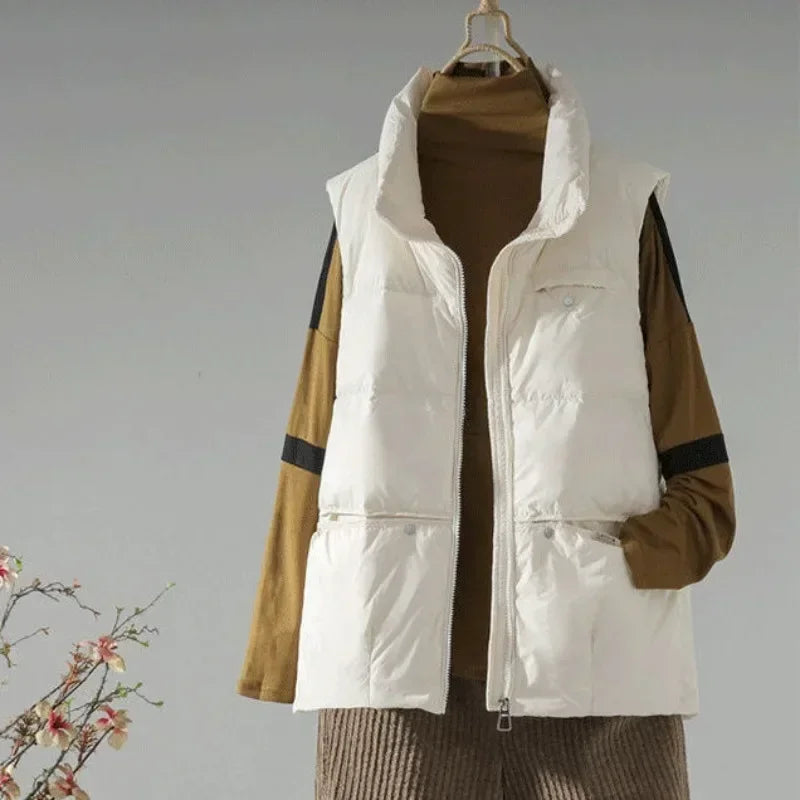 Women's Vests Warm Loose Sleeveless Youthful Trend 2025 Lady Padded Cotton Giletes Insulated Casual Demi-season Autumn Cheap