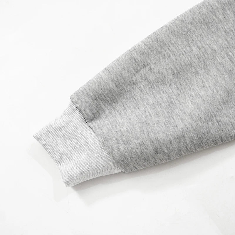 CUTENOVA 2024 Autumn Long Sleeve Fleece Zipper Cardigan Hooded Sweater Girdle Short Casual Jacket Female Streetwear Women Autumn