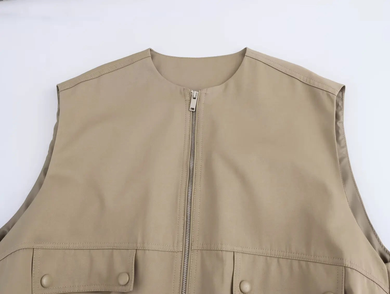 ZAJIA 2025 Spring New Women's Clothing European and American Style French Fashion Design Loose Vest Top