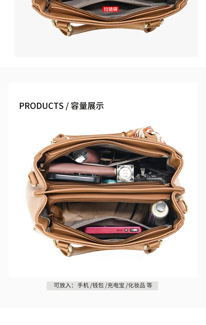 Women bag Handbag for women 2025 sac a main Casual foreign style Canvas large capacity ladies trend fashion elegant bag