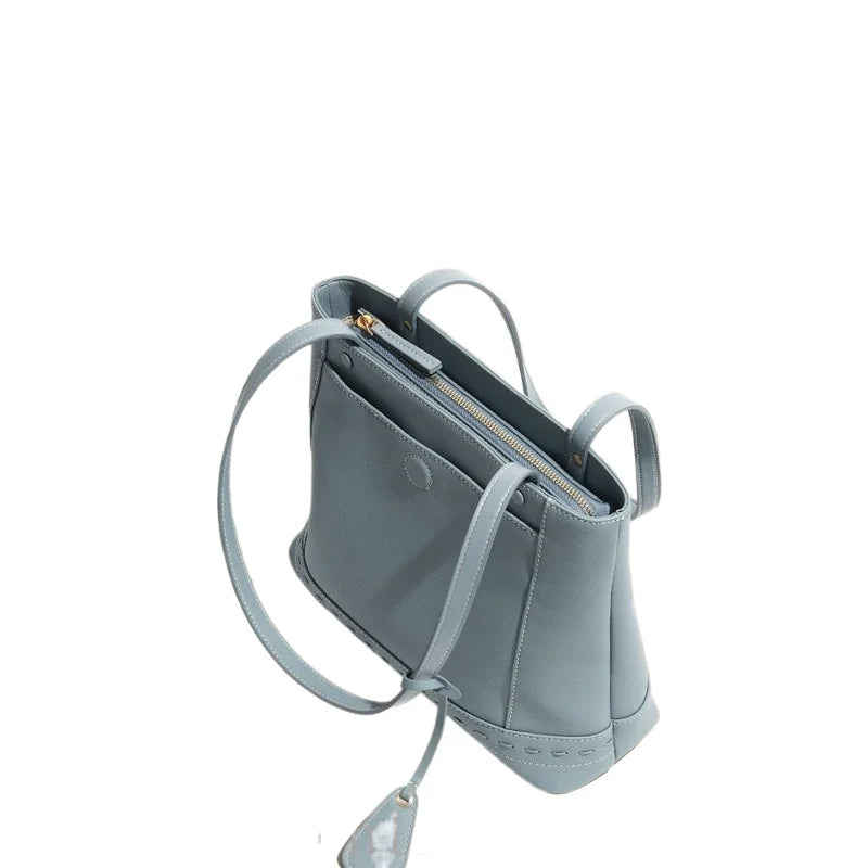 Women's Bag New Unique Design Genuine Leather Shoulder Tote Crossbody Bag Large Capacity