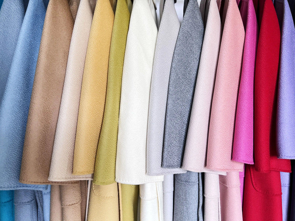 Cashmere Coat Female Winter Mid-Length Corrugated Coat Black Wool Coat Woman Autumn New Casual Fashion Red Beige Lace-Up Coat