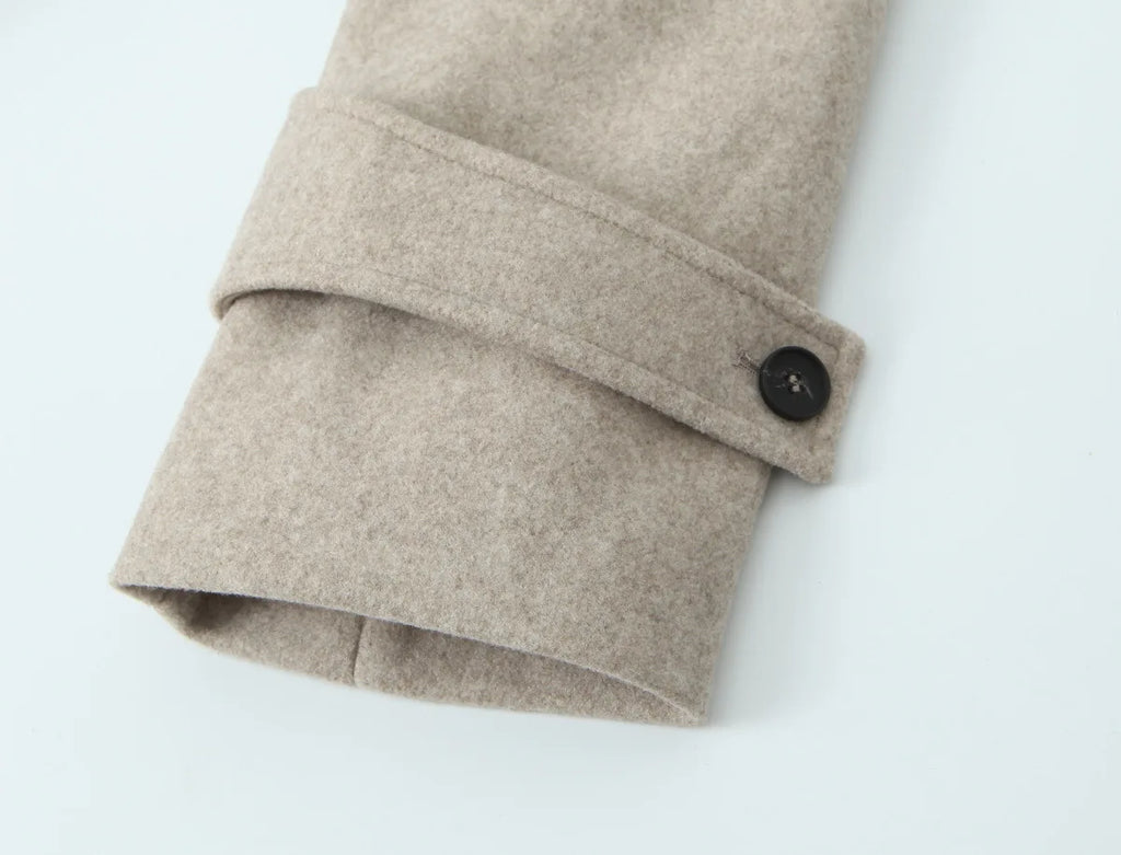 European and American Women's Clothing, New, Soft Loose Lapel Long-sleeved Coat and Coat