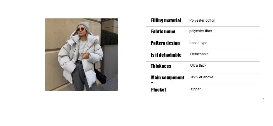 New winter jacket woman Cotton jacket 2024 autumn winter Women's coats cotton jacket woman y2k loose loose jacket top