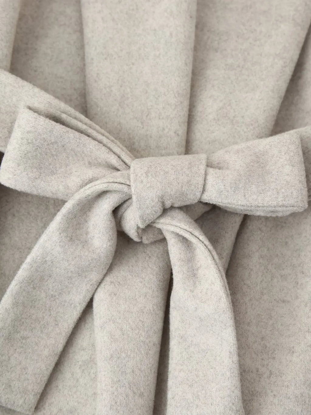 Women's Elegant Woolen Coat Lady Turn-Down Collar With Belt Full Sleeved Outerwear Female Bathrobe Styled Thicken Long Jackets