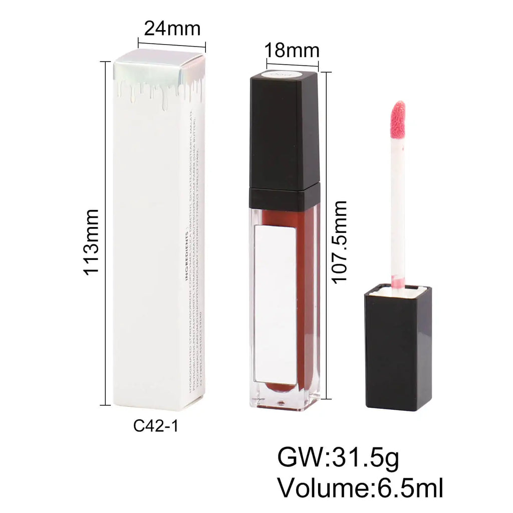 Wholesale Lip Gloss With Led Light And Mirror Private Label Lipstick Liquid Shiny Colors Lipgloss Your Own Brand Makeup Bulk